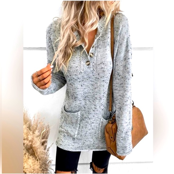 ❤️NWT❤️SWEATER, GREY MARBLED WOMEN’S SIZE XL❤️ - Picture 3 of 8